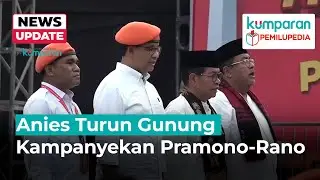 Anies Hadiri Kampanye Pramono-Rano, Kenakan Baret Oranye “Warga Kota”