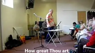 Hymn 'How Great Thou Art'  with lyrics.