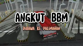 Angkut BBM ke tempat tujuan #gameplaysimulator #truckoleng #bussid #trucksimulator