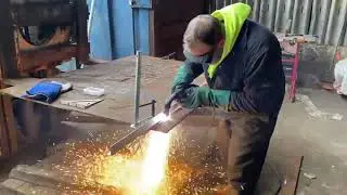 Plasma Cutting Hardox 500 plate onsite