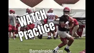 Watch Alabama Crimson Tide football practice during fall camp
