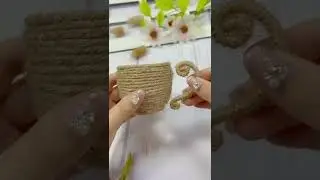 Jute Cup Making | Decoration Item with Jute | Art and Craft  #art #craft #2023