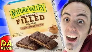 BEST SNACK BARS | Nature Valley Soft Baked Filled Squares Cocoa Peanut Butter Taste Test & Review