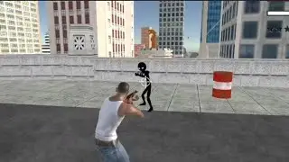 Cj Kills A Mafia Stickman | Stickman Rope Hero (Read Description) (Mod Link In Comments)