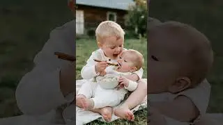 Cute Baby Eating,Happy Baby!  Take a travel picnic #cute #eating