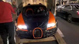 Lamborghini Party in London and someone buys himself a Bugatti for Christmas