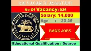 RBI-Recruitment for the post of Assistant - 2019