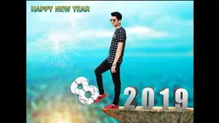 Happy new year 2019 photo editing in PicsArt