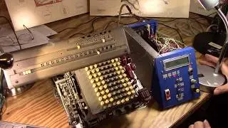 Monroe CST 8 Mechanical Calculator Eps 12   Stepper Control Box Demo