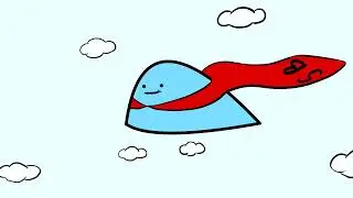 Super Blwb. Blwb Glas is a super hero.