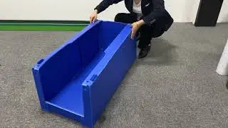 Large corrugated plastic correx pick bins, picking boxes for warehouse