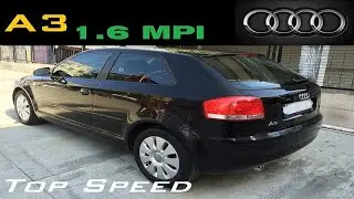AUDI A3 (2006) 1.6 MPI (102 hp) - Top speed