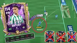 109 OVR ANTONY RW TOTS FC MOBILE PLAYER REVIEW| BEST RW IN GAME