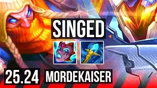 SINGED vs MORDEKAISER (TOP) | Good KDA: 11/1/3 | EUW Diamond | 25.24