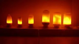 LED Fire Диодная лампа с имитацией горения огня