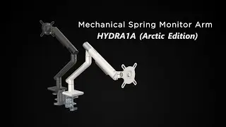 Single Monitor Mount with Articulating Arm [Arctic Edition] | HYDRA1A Amer Mounts