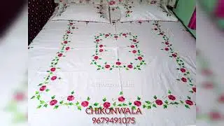 CHIKONWALA'S HAND EMBROIDERED COTTON BEDSHEETS | 9679491075 ORDER ONLINE | COD & HOME DELIVERY