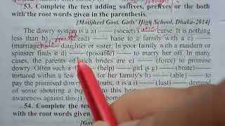 The dowry system is a suffix prefix