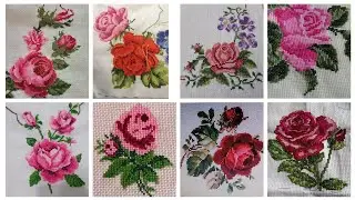 #1stunning & elegant cross stitch pattern/charsuti embroidery designs ideas/hand embroidery