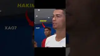Hakimi's Love For His Idol Ronaldo 🥰❤️ #shorts #ronaldo #messi #shortsvideo