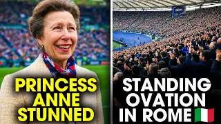 JUST IN: Princess Anne STUNNED as Entire Stadium Gives Her Standing Ovation in Rome