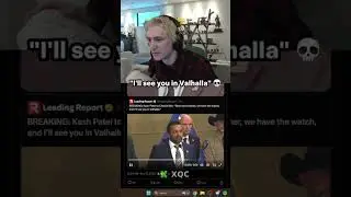 xQc reacts to Kash Patel's farewell message to Charlie Kirk 💀 #xqc #charliekirk #kashpatel
