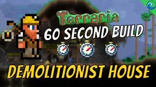 TERRARIA LET'S BUILD - DEMOLITIONIST Custom NPC Home #Short #Shorts