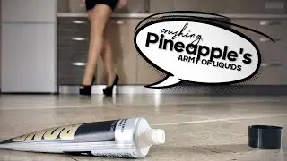 Pea vs. Liquids! High Heels Crushing Things! Oddly Satisfying! ASMR