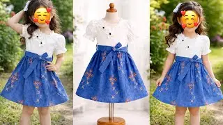 Beautiful Baby Frock Cutting & Stitching | Designer Party Wear Frock | Easy Sewing Tutorial 