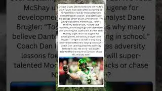 🏈 Dante Moore's Cryptic NFL Draft Hint After Ducks' Peach Bowl Disaster