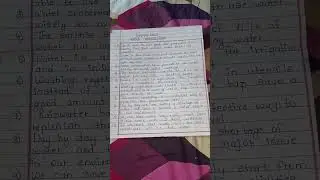 English Essay ( Water Conservation) VERY USEFUL MUST WATCH