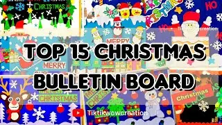 Top 15 Christmas Bulletin Board Ideas| DIY Christmas display board ideas | Christmas craft