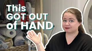 Decluttering my Laundry Room & Linen Closet - Declutter With Me
