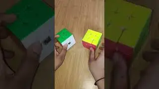 Normal cube vs Magnetic Cube #shorts