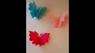 easy paper butterfly tutorial #craft #artandcraft #papercraft #diy #paper #art #paperart #origami