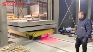 25T Battery Operated Transfer Cart For Precast Slab Handling On Rails