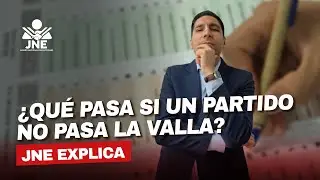 &iquest;Qu&eacute; pasa si un partido no supera la valla electoral 🗳️? JNE explica 🤔