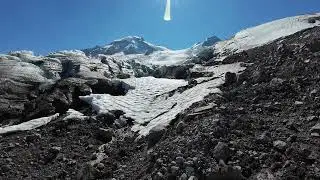 The bottom of the Coleman Glacier