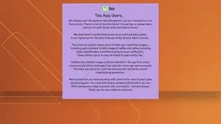 Tea app spills the data, company confirms