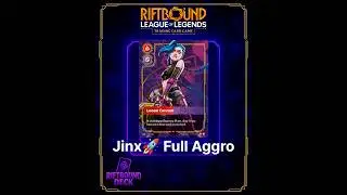 Jinx Aggro 🚀 | El mazo m&aacute;s r&aacute;pido y explosivo de Riftbound TCG