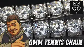 Лучший ли это размер теннисной цепи? Распаковываем теннисную цепь Adamans 6 мм!