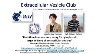 Masaharu Somiya: real-time luminescence for detection of extracellular vesicle cargo delivery
