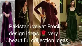 Pakistani velvat, Simple Frock suit dress 👗 design ideas 🌹 
