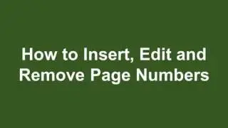 Microsoft Word 2016 Tutorial 15 Headers, Footers and Page Numbers