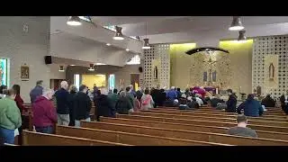Holy Communion at Buffalo Mass Mob 55 - St. Rose of Lima Church