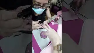 ⬆️Pink rubber nails💅🏻#catitapink #nails #u&ntilde;as #pinknails #rubber #nailart