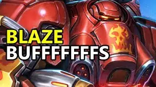 &hearts; Blaze Post Release Buffs! - Heroes of the Storm (HotS Gameplay)