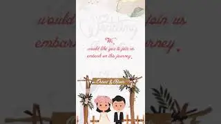 Animated Wedding Invitation Video | Free Vertical Wedding invitation video | Free & Blank Video 0227
