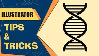 How to draw a DNA Helix in Adobe Illustrator || Tips & Tricks for Beginners