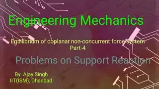 L8||Problem on Support reaction